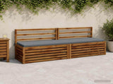 2-Piece Bench Cushions SOEST 100% Polyester Blue 949149