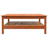 Coffee Table Wax Brown 100x100x40 cm Solid Wood Pine 844470