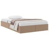 Storage Bed with Mattress Cappucino 120 x 200 cm Faux leather 3369944