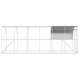 Against Wall Chicken Coop Silver 600 x 200 x 215 cm 3434742