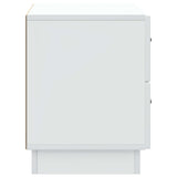 Bedside Cabinet White 62 x 34.5 x 44.5 cm Engineered Wood 895235