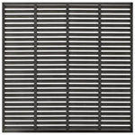Louver Fence WPC 180x180 cm Dark Grey 318108