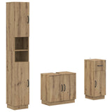 3 Piece Bathroom Cabinet Set HOORN Engineered Wood 3417881
