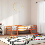 Kids' Bed Frame without Mattress Wax Brown 75x190 cm Small Single 846872