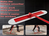 488 Concrete Bull Float, Stainless Steel Concrete Finishing Tool, Adjustable Bracket & 4 Float 01103456