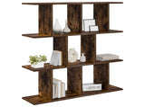 Wall Shelf Smoked Oak 102 x 20 x 96 cm Engineered Wood 8012216