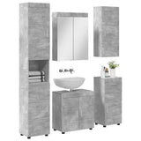 Bathroom Furniture Set TULUM 5 pcs Concrete Grey 3398057