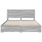 Bed Frame with Drawer with Headboard Manual Engineered Wood 3410288