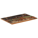 Rectangular Table Top 60x90 cm 25-27 mm Solid Reclaimed Wood 286055