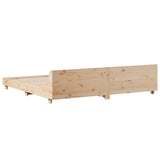 Bed Frame without Mattress 180x200 cm Super King Solid Wood Pine 850719