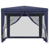 Party Tent with 4 Mesh Sidewalls Blue 3x3 m HDPE 319227