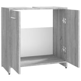 Bathroom Cabinet Grey Sonoma 60x33x60 cm Engineered Wood 815526