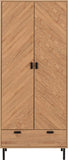 ZNTS Leon 2 Door 1 Drawer Wardrobe 100-101-199