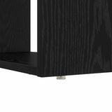 Desk with Shelf Black Oak 113 x 54 x 120 cm Engineered Wood 869275