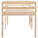 High Sleeper Bed without Mattress 90x190 cm Single Solid Wood Pine 821614