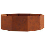 Planter Rusty 120 x 120 x 35 cm Weathering Steel 883730