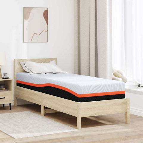 Mattress White and Grey 80 x 200 cm Memory Foam 4106300