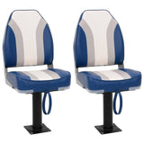 Boat Seats 2 pcs with Pedestal 360&deg Rotatable 3294973