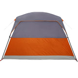Camping Tent Cabin 4-Person Orange Waterproof 94544