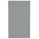 Roof Panel 36 pcs Grey 80 x 45 cm Galvanised steel 42047112