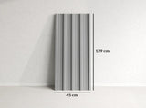 Set of 12 Corrugated Steel Roof Sheet Panels - Light Grey T3398P377582