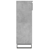 Shoe Cabinet Concrete Grey 40x36x105 cm Engineered Wood 831472