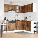 ZNTS 11 Piece Kitchen Cabinet Set Lucca Smoked Oak Engineered Wood 3314956