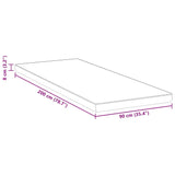 Mattress Pads White and blue 90 x 200 cm Gel Memory Foam 4106267