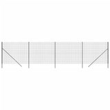 Wire Mesh Fence Anthracite 2x10 m Galvanised Steel 154214