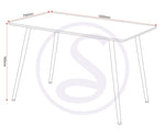 ZNTS Barley Dining Table 400-403-051