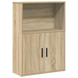Bookcase Sonoma Oak 60x24x85 cm Engineered Wood 860411