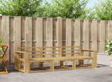 Outdoor Sofa Set 3 pcs White 197.5 x 63 x 73 cm 3387178