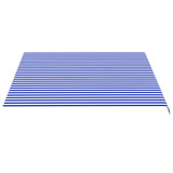 Replacement Fabric for Awning Blue and White 4x3.5 m 311918