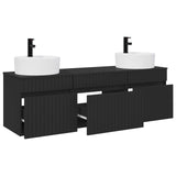 Bathroom Cabinet Set 3 pcs Black 49 x 44.5 x 65 cm 3405748