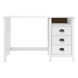 Desk Hill with 3 Drawers 120x50x74 cm Solid Pine Wood 288996