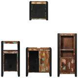 Bathroom Furniture Set 4 pcs Multicolour Solid Reclaimed Wood 3305635