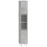 3 Piece Bathroom Furniture Set Concrete Grey Engineered Wood 3190303