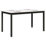 Dining Table White 140 x 80 x 75 cm Solid Pine Wood 892790