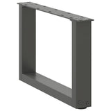 Coffee Table Legs U-Shaped 2 pcs Anthracite 50x cm Steel 4013138
