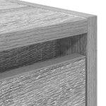 ZNTS Wall-mounted Bedside Cabinet Grey Sonoma 38x34x40 cm 861257