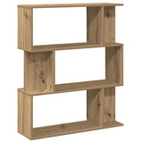 Book Cabinet Artisan Oak 80x24x96 cm Engineered Wood 855773