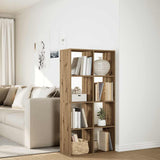 Room Divider Bookcase Artisan Oak 69.5x29x137.5 cm Engineered Wood 858029