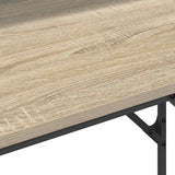 Desk with Shelf Sonoma Oak 100 x 50 x 86.5 cm Engineered Wood 859396