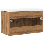 ZNTS 2 Piece Bathroom Furniture Set Artisan Oak Engineered Wood 3328584