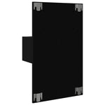 ZNTS Wall-mounted Bedside Cabinet with LED Lights Black 848159
