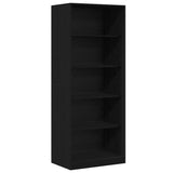 Wardrobe with Shelf Black Oak 80 x 50 x 200 cm Engineered Wood 3378503