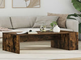 Coffee Table Smoked Oak 95 x 50 x 34 cm Engineered Wood 8000168