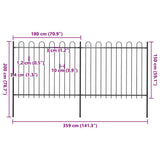 Garden Fence Steel Tough Modern 277675