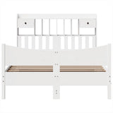 Bed Frame without Mattress White 160x200 cm Solid Wood Pine 3323372