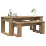 Coffee Table Set 2 pcs Artisan Oak Engineered Wood 8000139